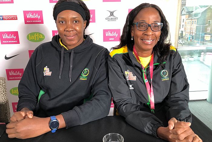 Jhaniele Fowler at Netball Nations Cup London