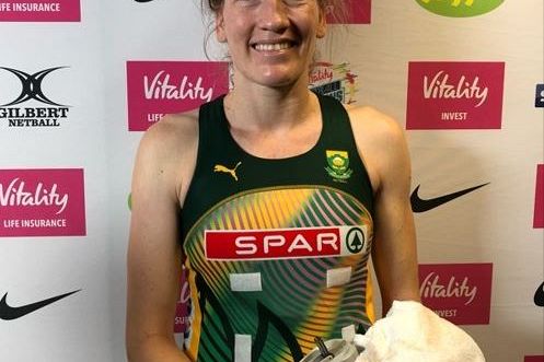 South Africa & Sunshine Coast Lightning's Karla Pretorius at the Netball Nations Cup In London